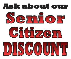 Ask about our senior citizen discount